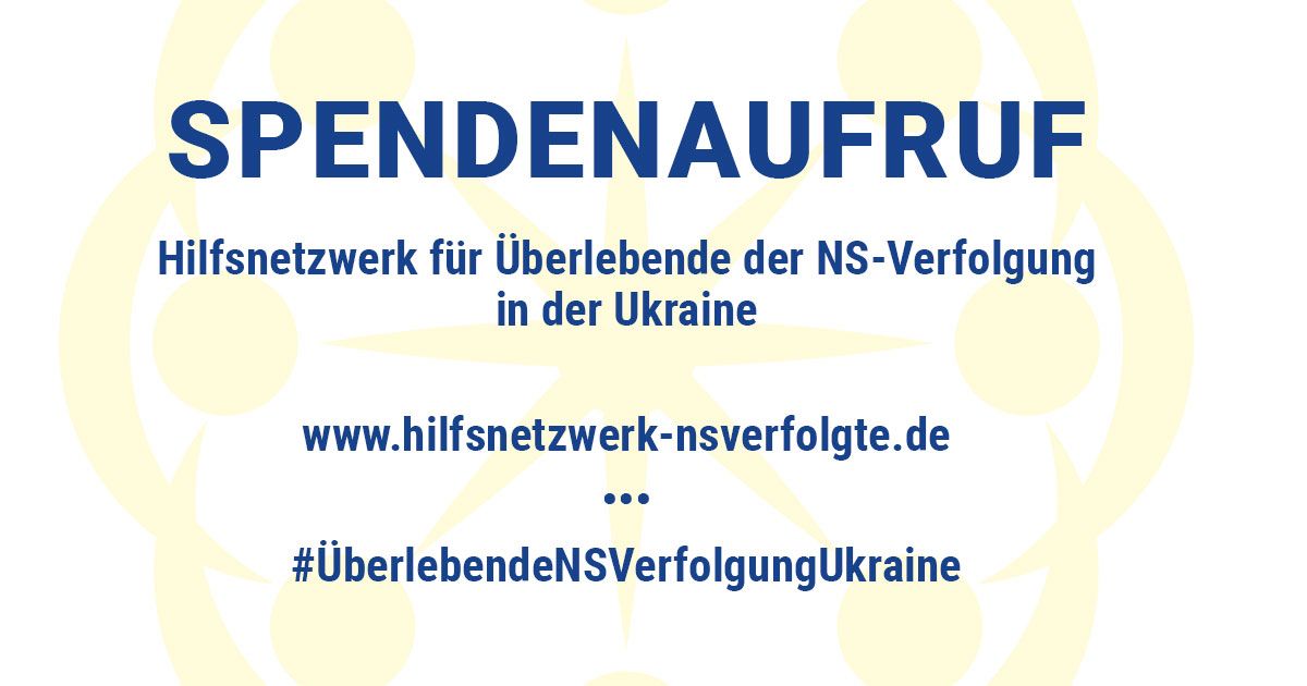 Spendenaufruf #ÜberlebendeNSVerfolgungUkraine